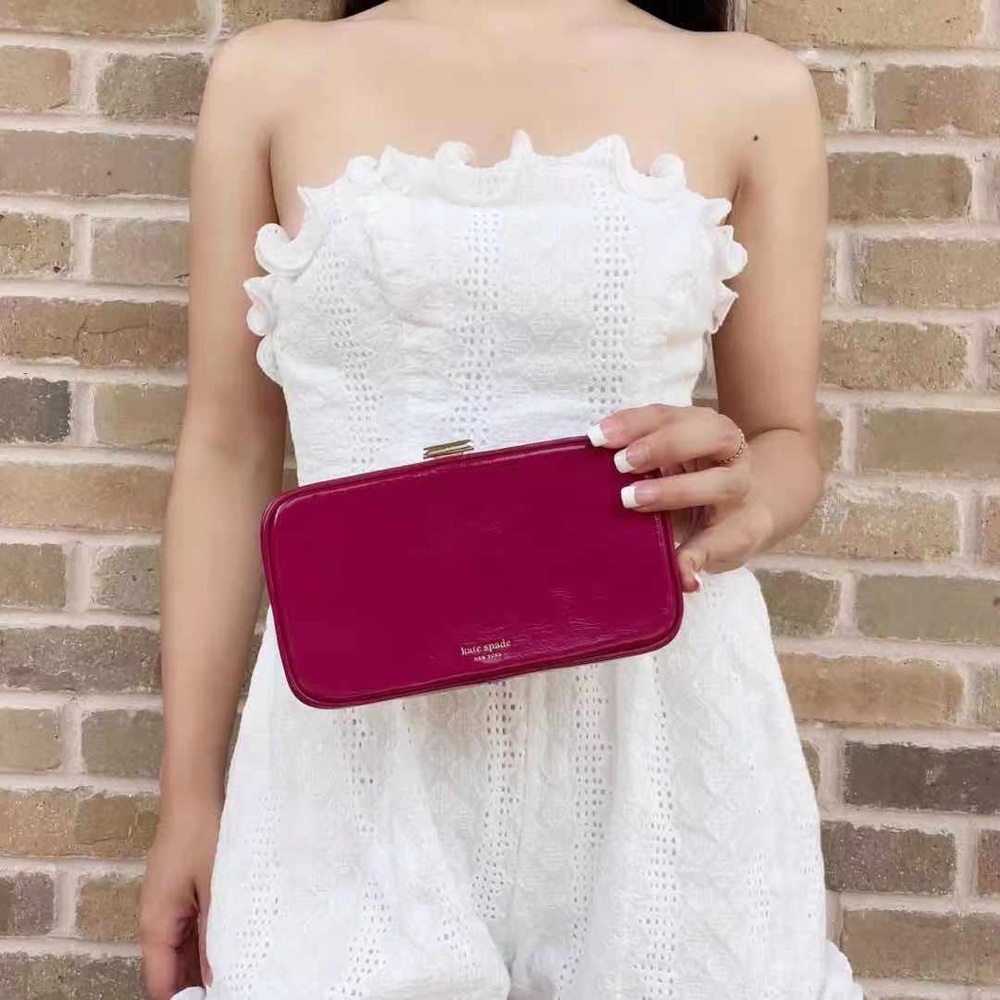 NWT Kate Spade Clutch Crossbody Pink - Picture 3 of 12